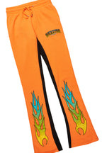 Quito Orange Hoodie/Baggy Track Pant Set
