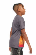 Boys Roeland Denim Blue Graphic T-Shirt