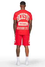 Members Red T-Shirt/Short Set