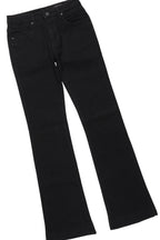 Boys Lake Black/White T-Shirt/Dag Stacked Flare Jean Set