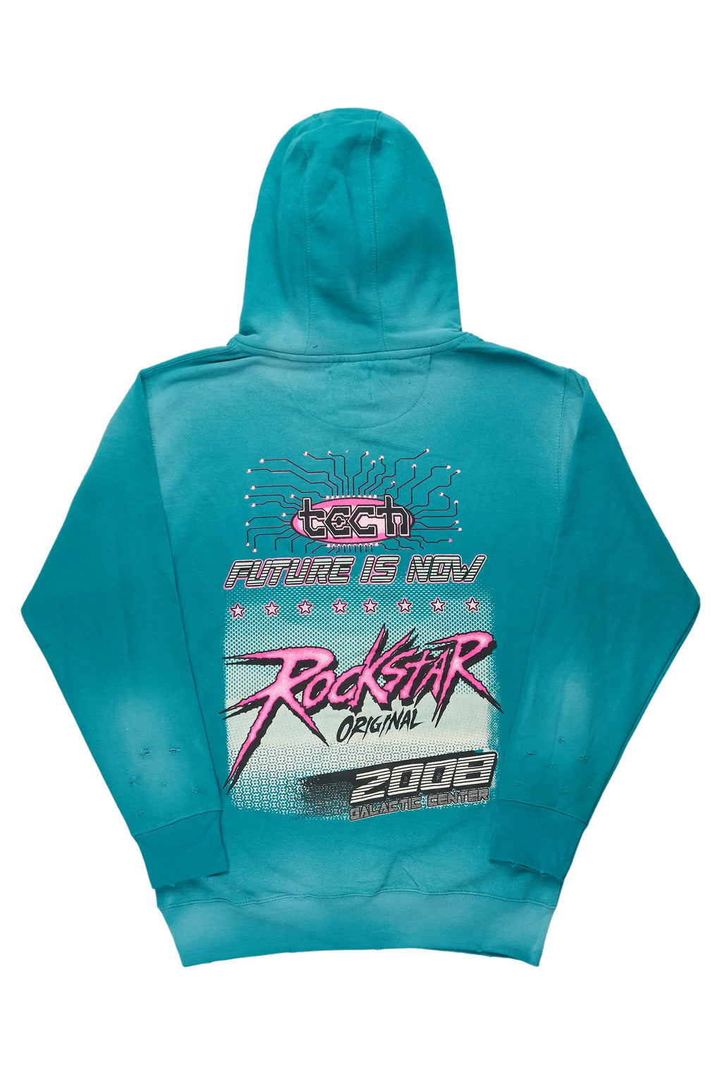 Race Teal Graphic Hoodie