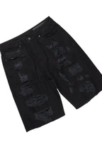 Beno Black T-Shirt/Denim Short Set