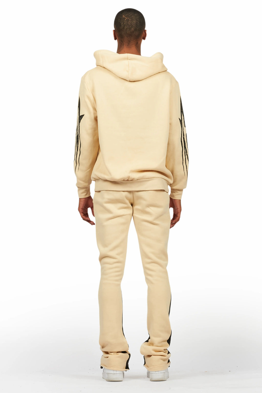 Kastell Beige Hoodie/Stack Flare Track Pant Set