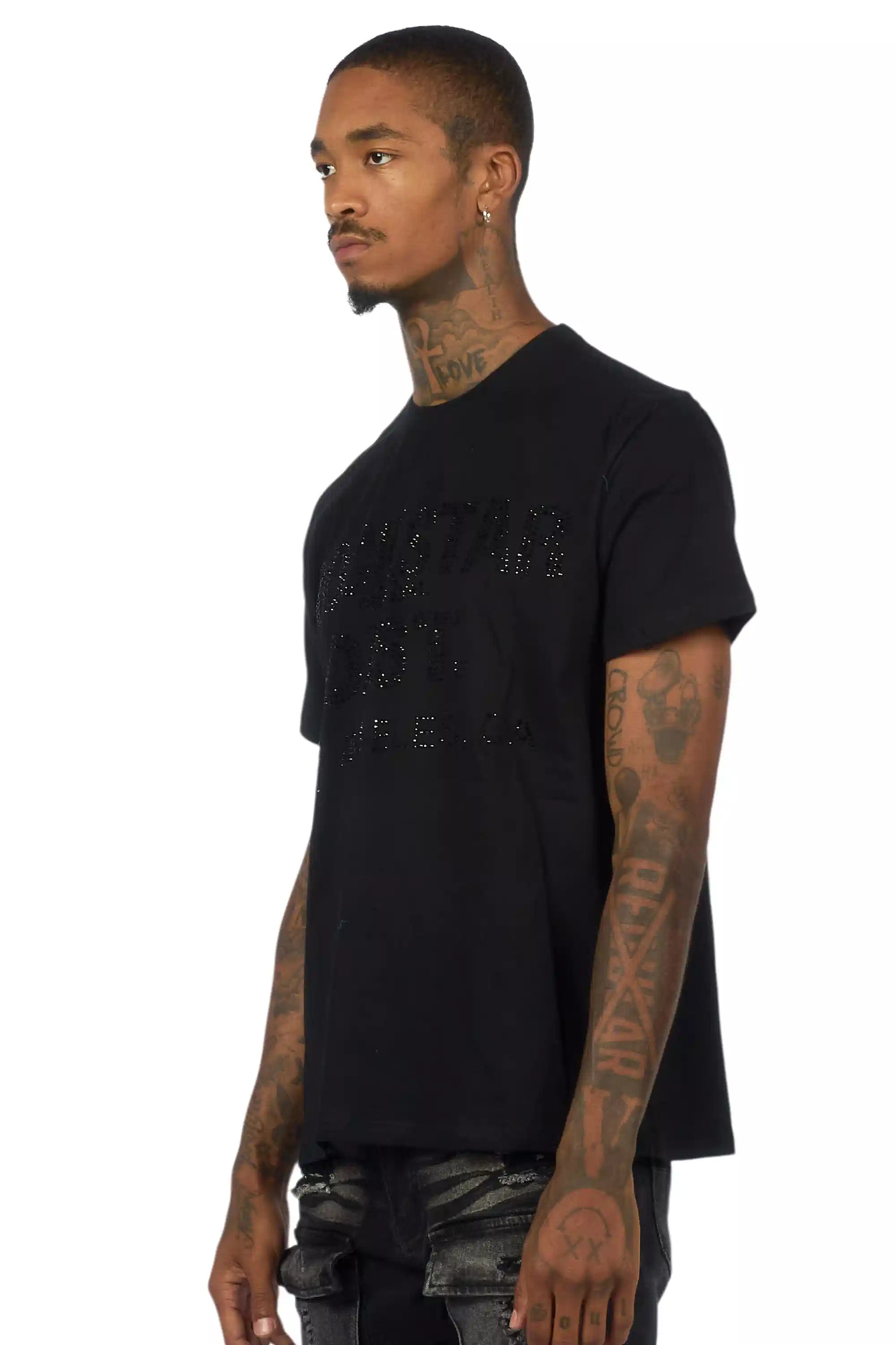 Lake Black Rhinestone T-Shirt