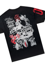 Grill Black T-Shirt/Baggy Stacked Pant Set