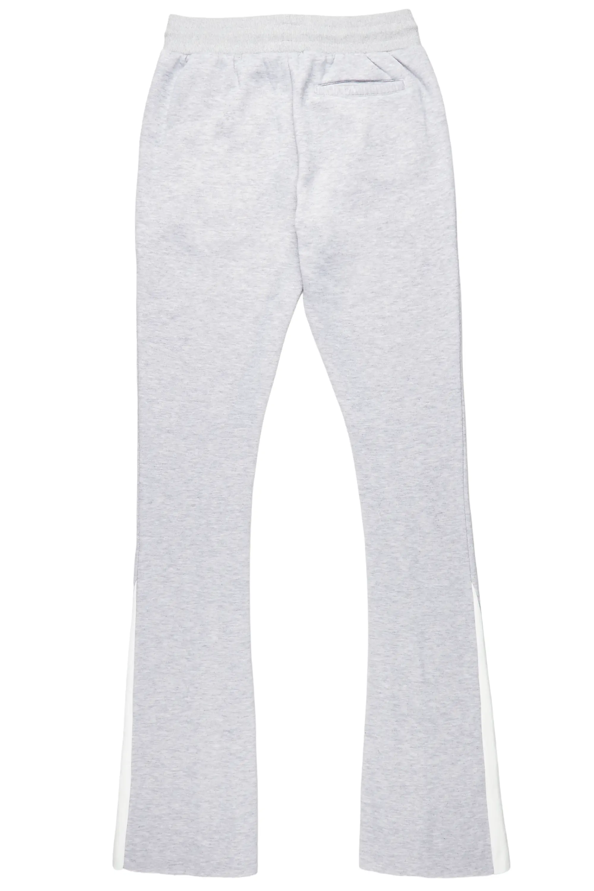 Everest Heather Grey Stacked Flare Track Pant