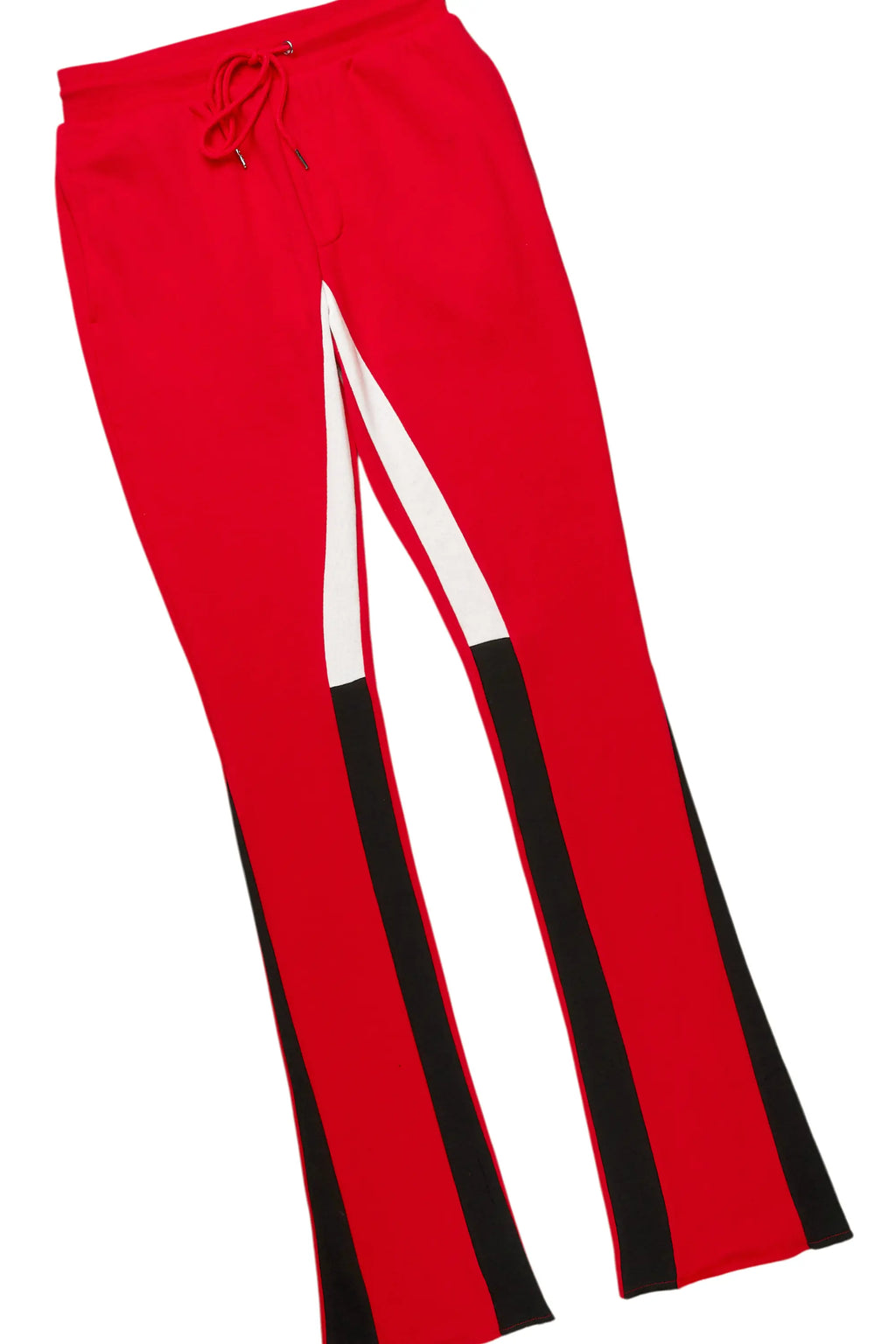 Basic Red Hoodie/Stacked Flare Track Set