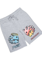 Sky Heather Grey T-Shirt/Short Set