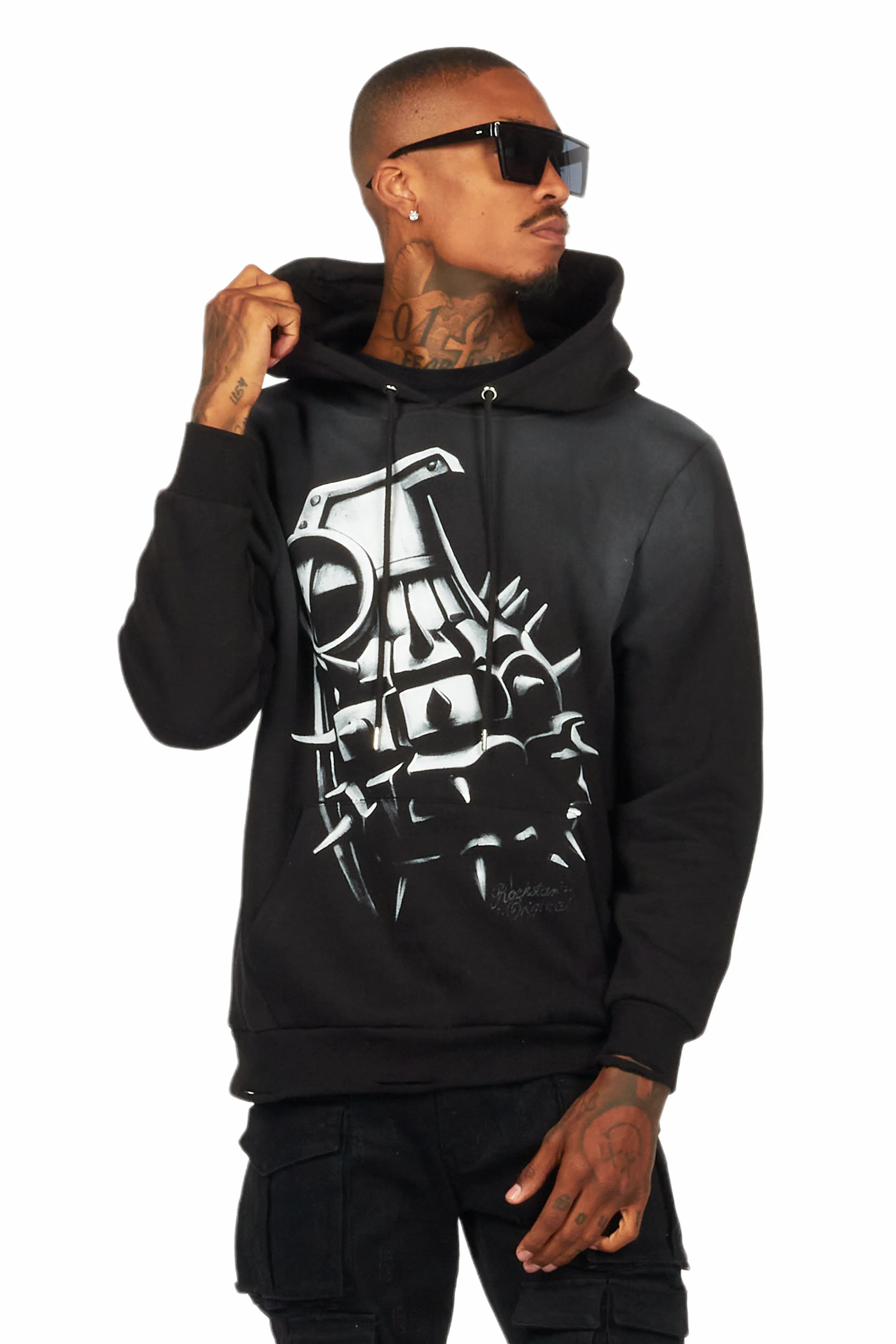 Mad Black Graphic Hoodie