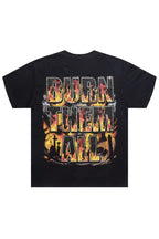 Brun Black Graphic Rhinestone T-Shirt