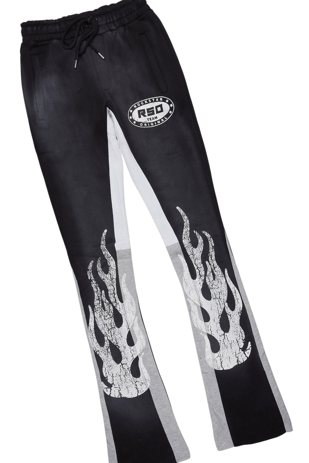 Amos Black T-Shirt/Stacked Flare Track Set