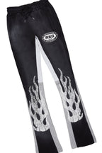 Amos Black T-Shirt/Stacked Flare Track Set