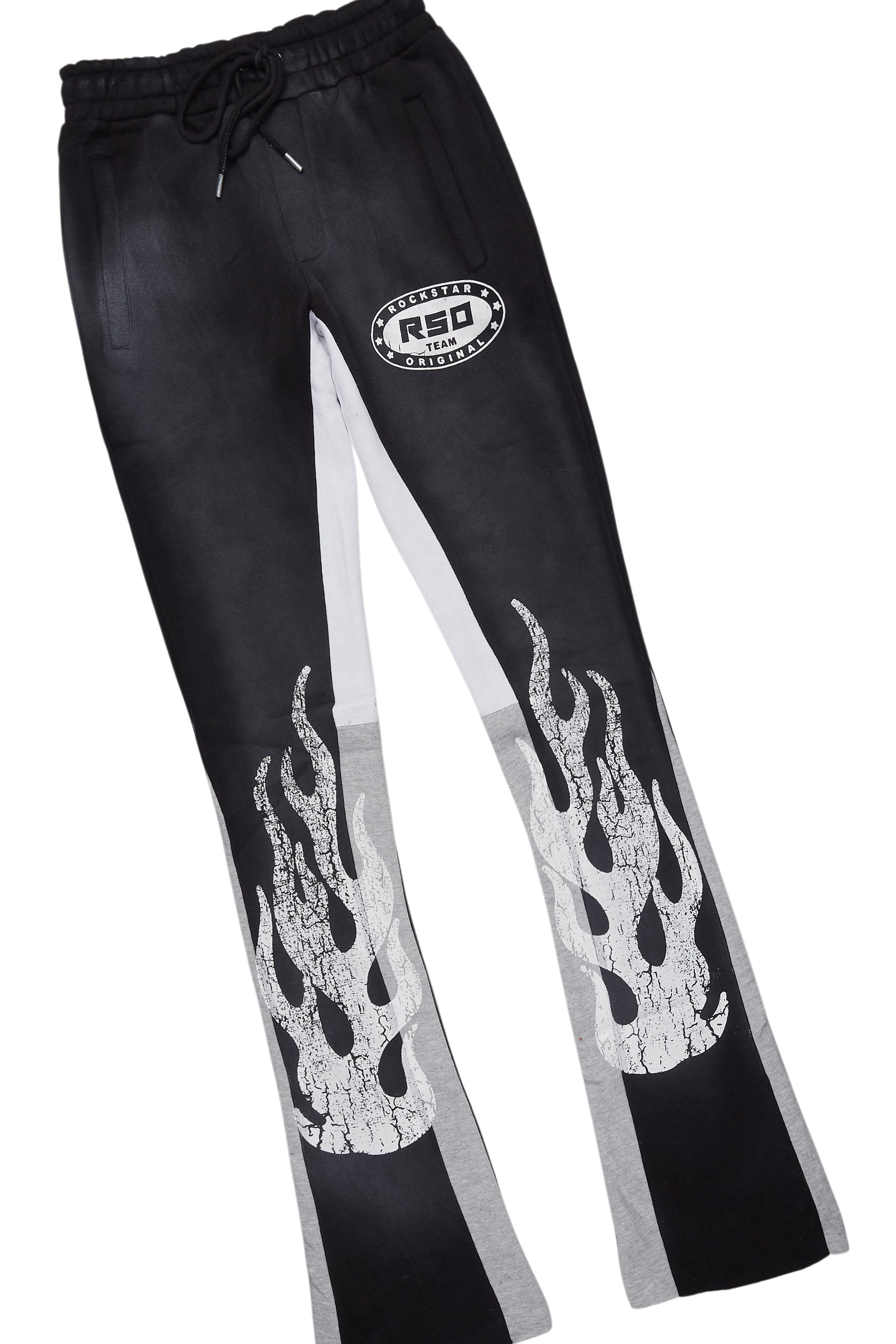 Amos Black T-Shirt/Stacked Flare Track Set