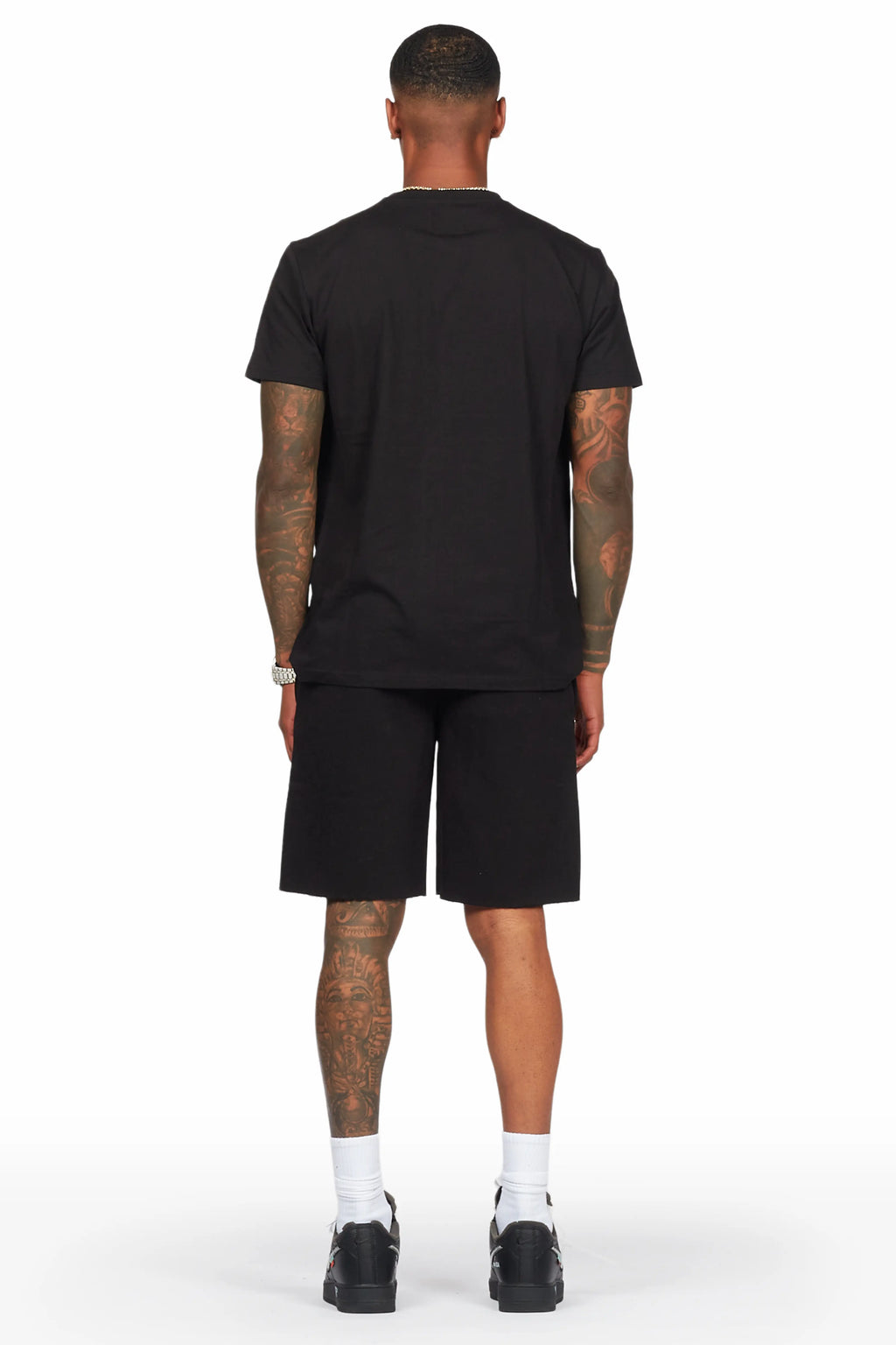 Tabor Black T-Shirt/Short Set