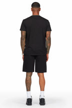 Tabor Black T-Shirt/Short Set