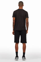 Dray Black/Black T-Shirt/Short Set