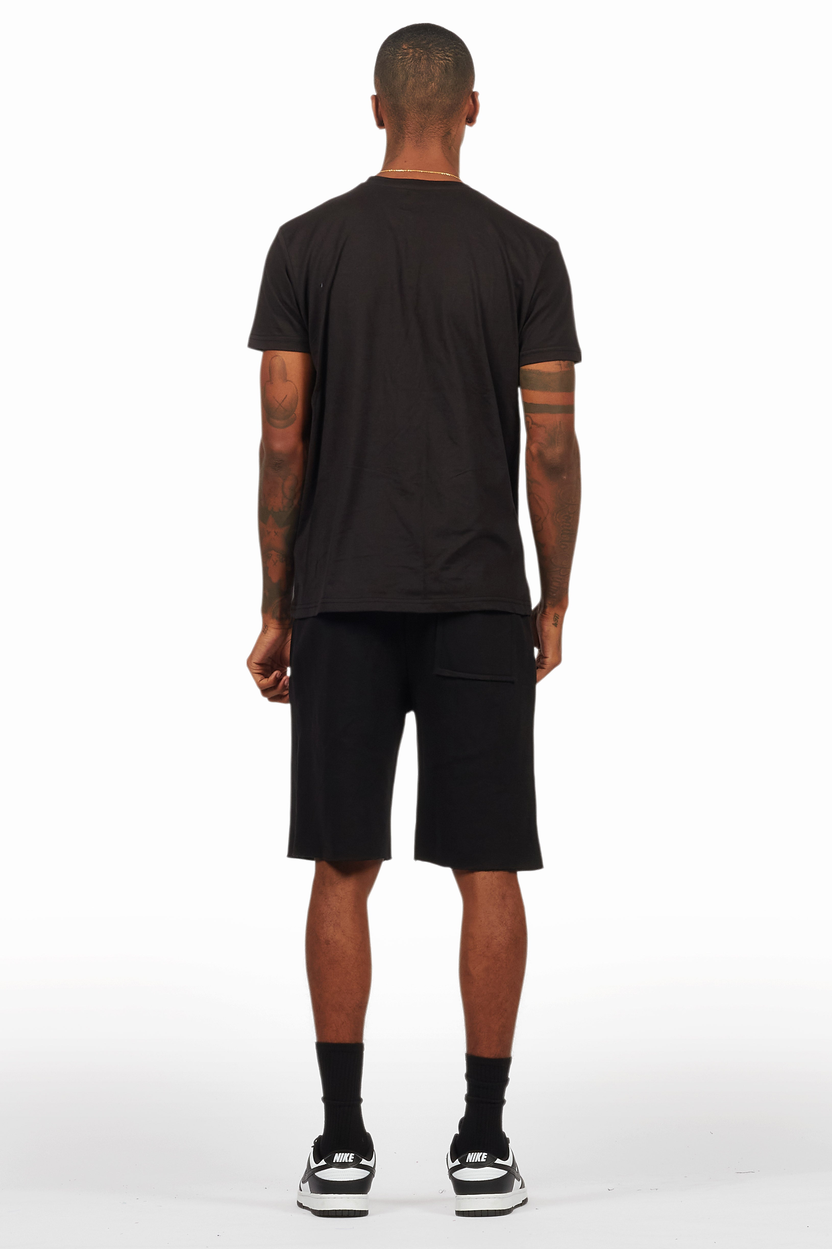 Dray Black/Black T-Shirt/Short Set