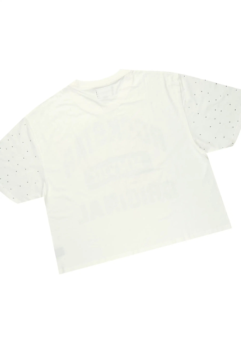 Borya Beige Rhinestone T-Shirt/Baggy Stacked Track Set