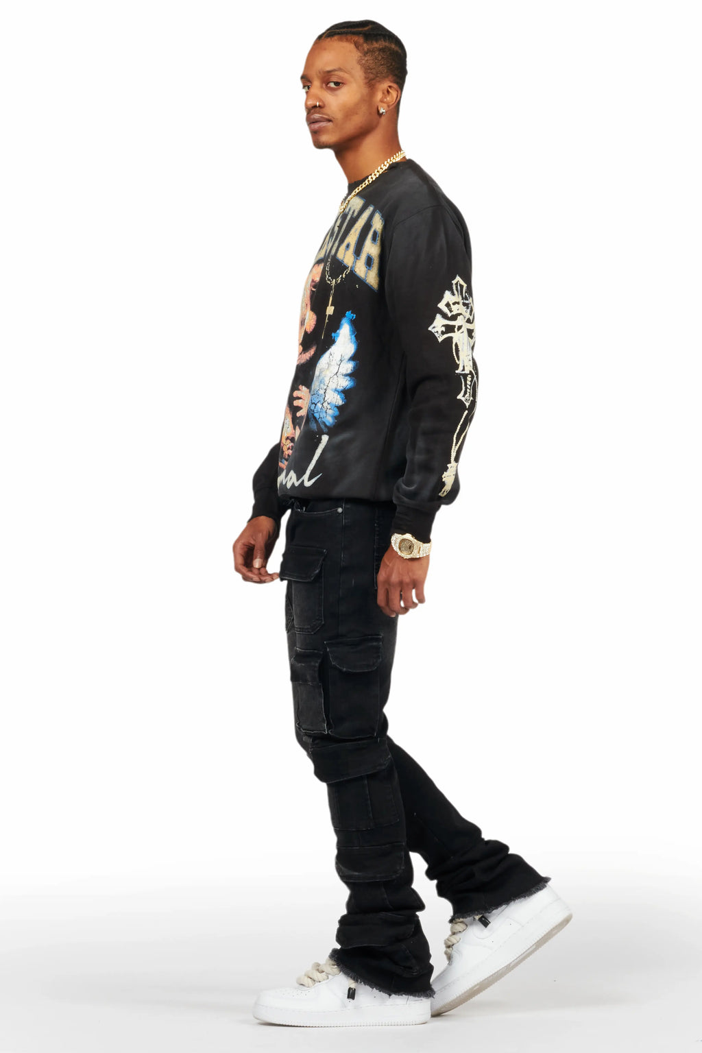 Deiter Black Graphic Crewneck