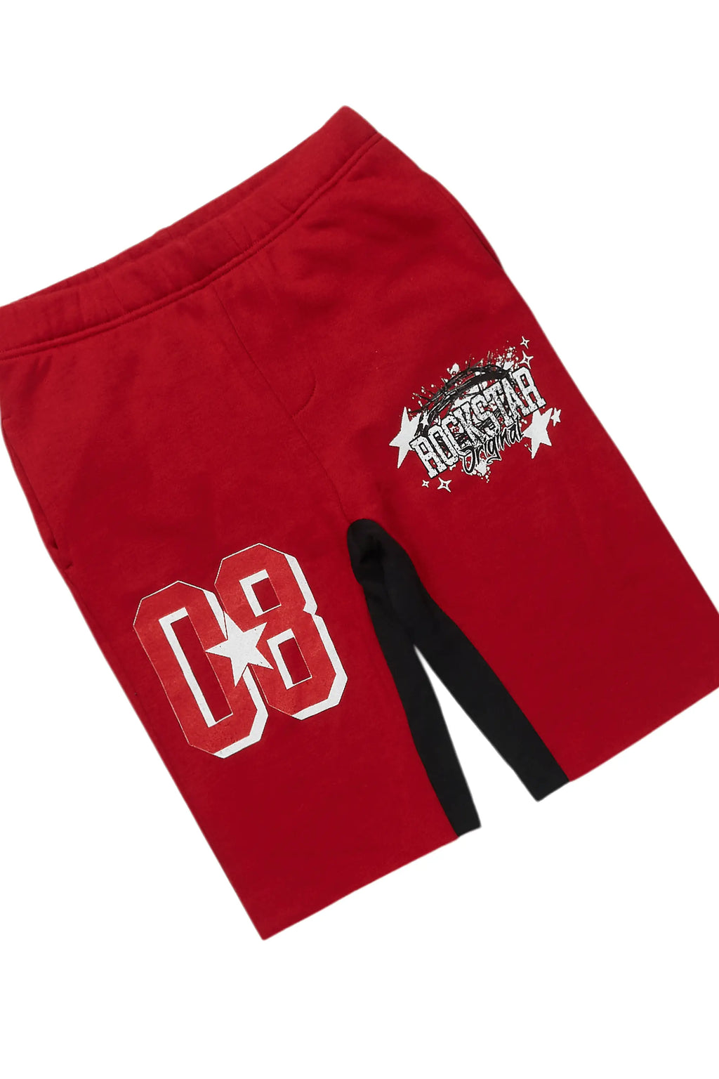 Boys Allstar Black/Burgundy T-Shirt Short Set