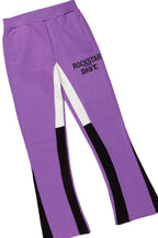 Girls Mallie Purple/White T-Shirt Stacked Set