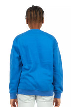 Boys Beno Royal Blue/Green Graphic Crewneck