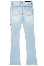 Espen Blue Stacked Flare Jean
