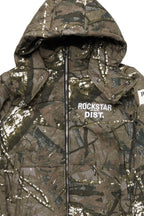 Bevis Grey Tree Camo Puffer Jacket