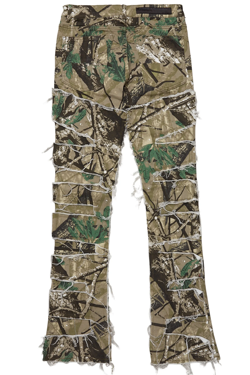 Egras Tree Camo Painter Stacked Flare Jean