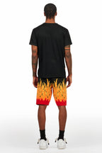 Roeland Black Flame Short Set