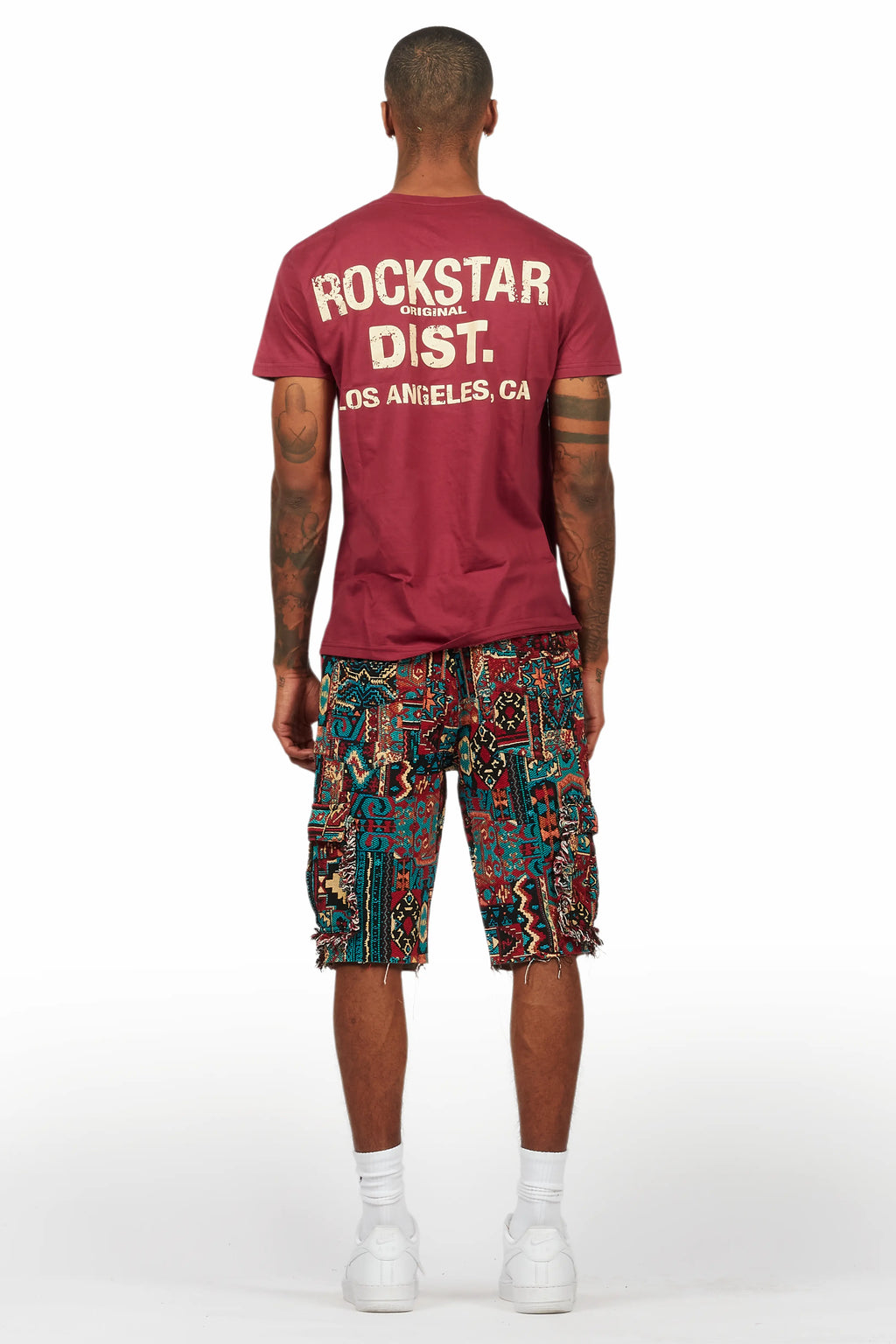 Lake Burgundy T-Shirt/Tapestry Short Set