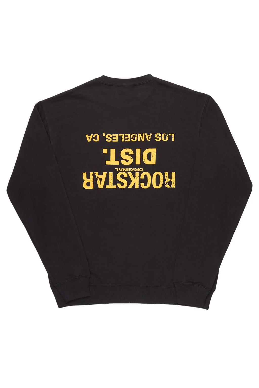 Dist. Town Black/Yellow Graphic Crewneck
