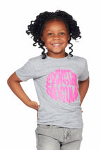 Girls Beena Grey Graphic T-Shirt