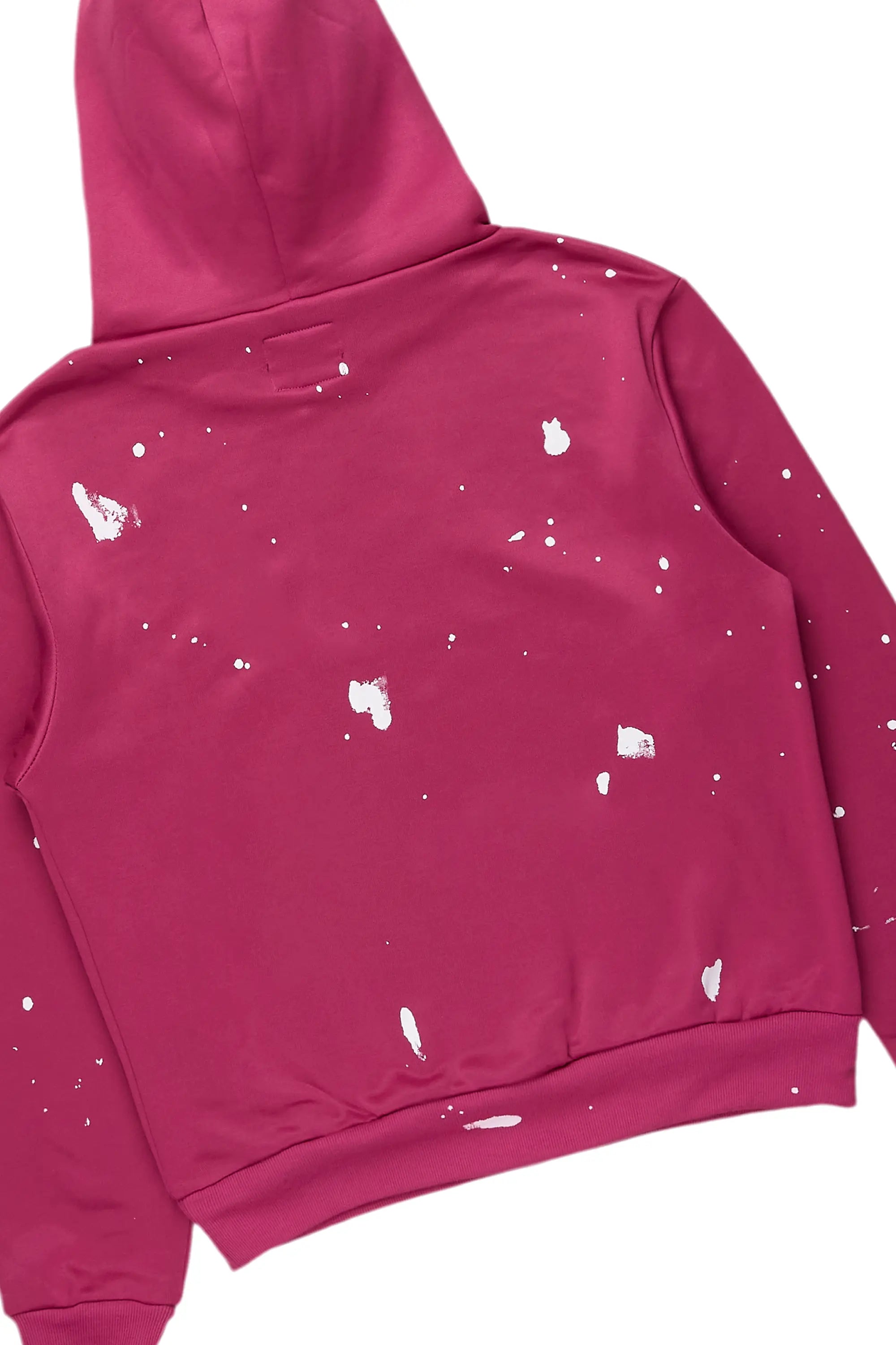 Maisha Black/Fuchsia Hoodie/Super Stacked Jean Set