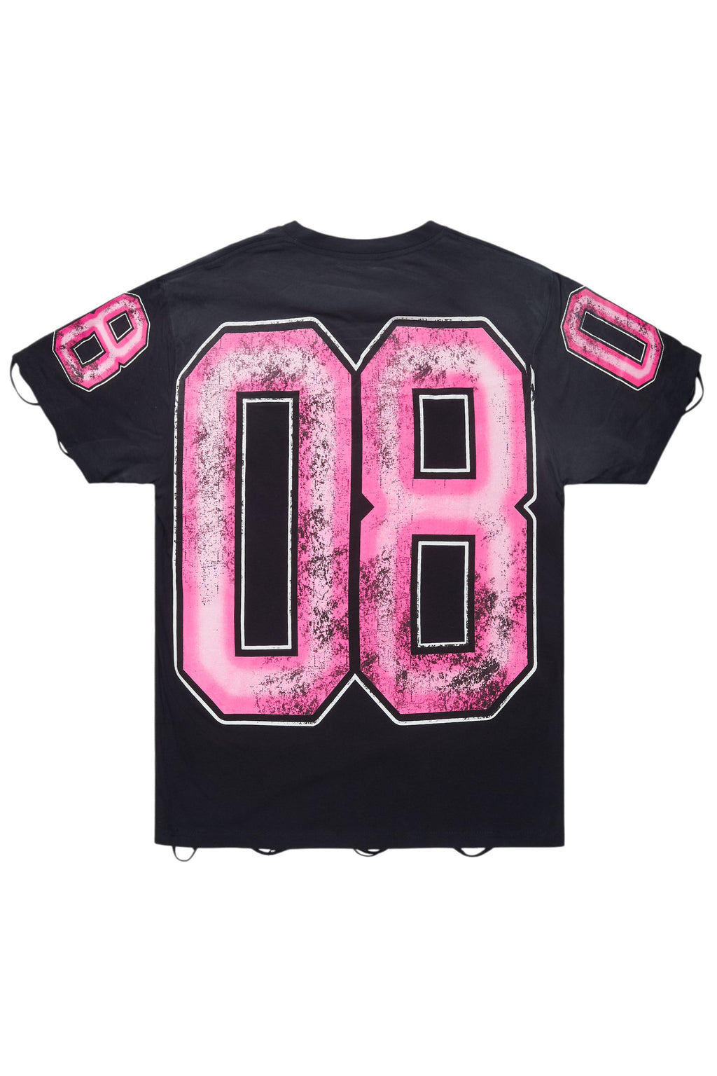 Fields Black/Pink Oversized Graphic T-Shirt