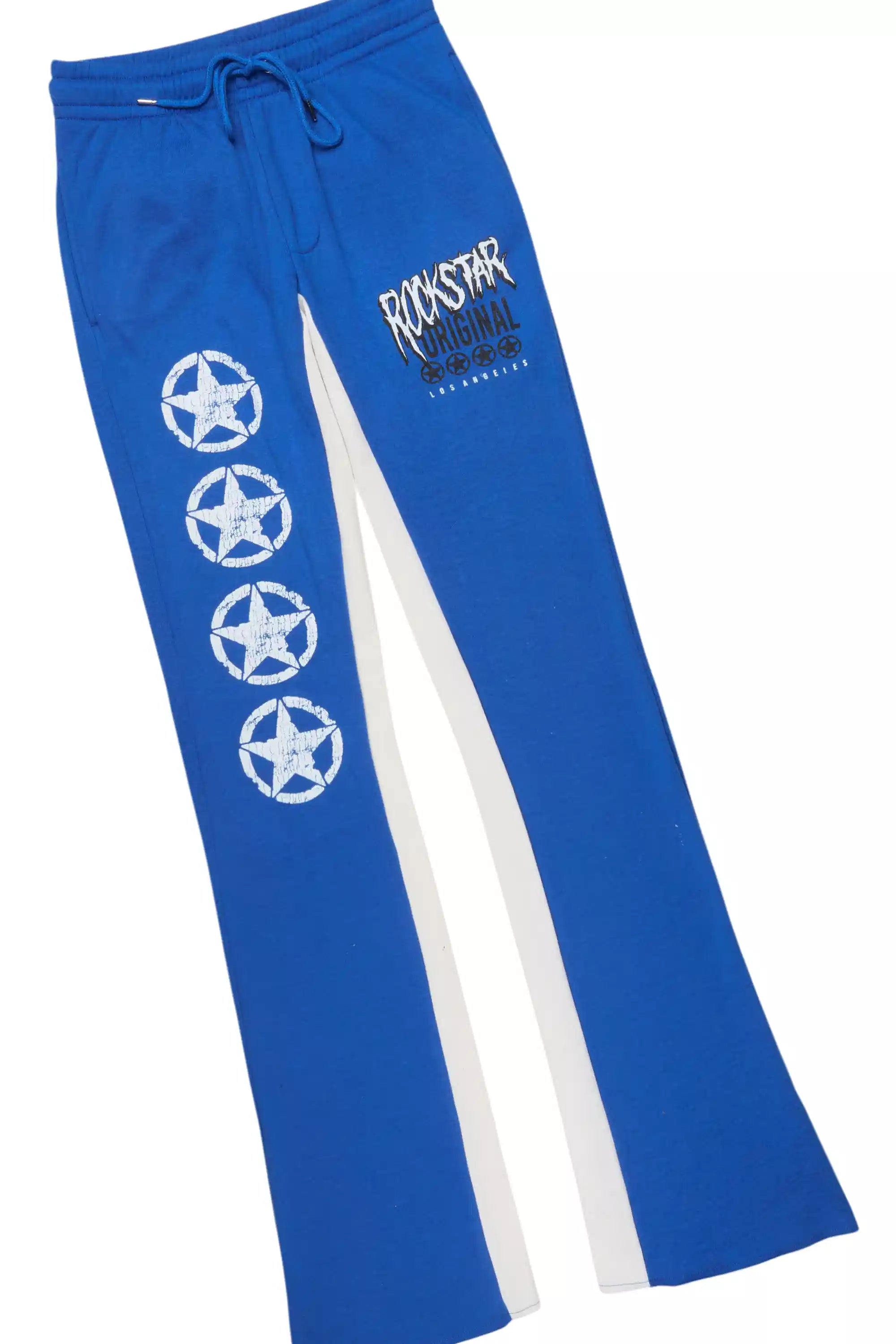 Wizzurd White/Royal Blue Hoodie Stacked Track Set