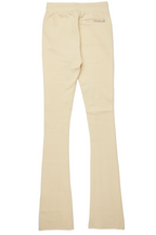 Pellos Beige Graphic Super Stacked Flare Pant
