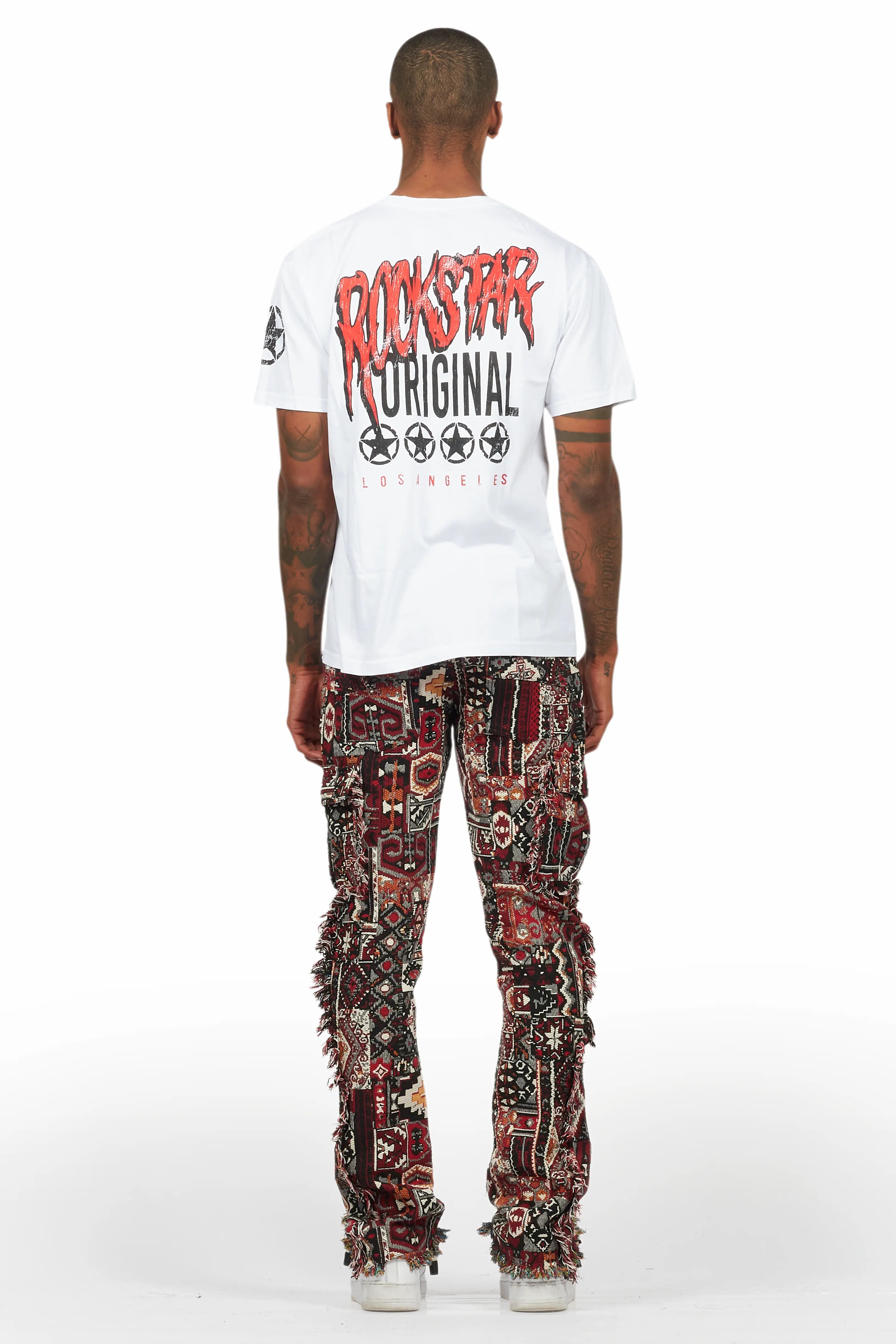 Wizzurd White/Red T-Shirt/Tapestry Jean Bundle