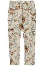 Kader Beige Multi Tapestry Cargo Jean