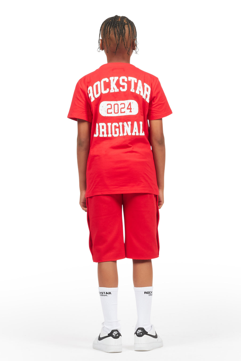 Boys Lex Red T-Shirt/Short Set