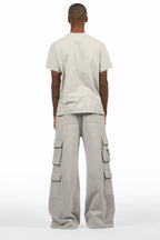 Abilio Grey T-Shirt/Baggy Stacked Track Set