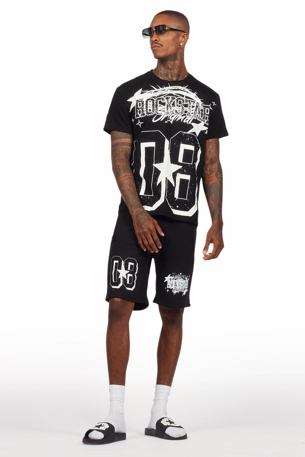 Allstar Black/White T-Shirt Short Set