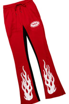 Amos Burgundy Hoodie/Baggy Track Pant Set