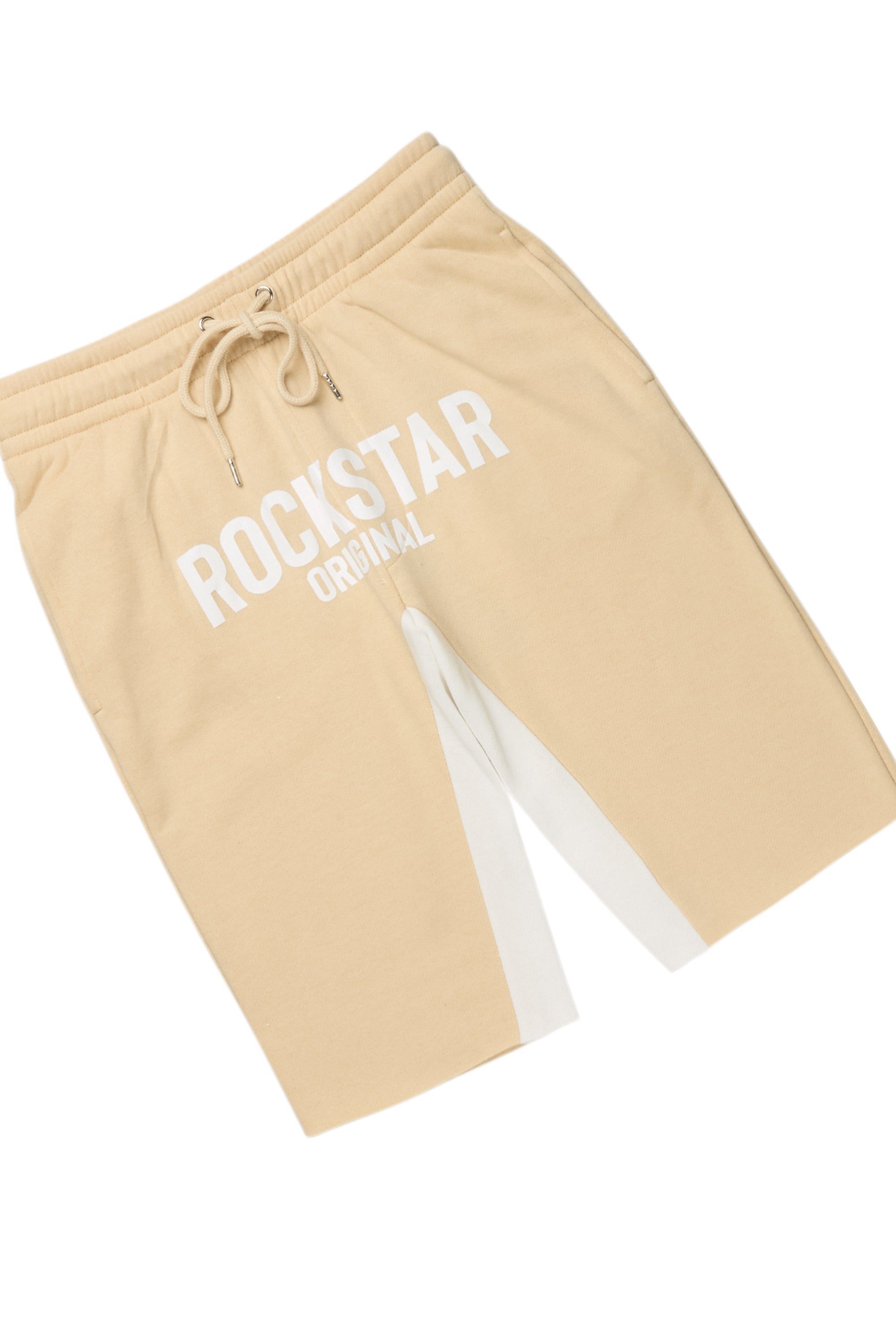 Sana White/Beige T-Shirt Short Set