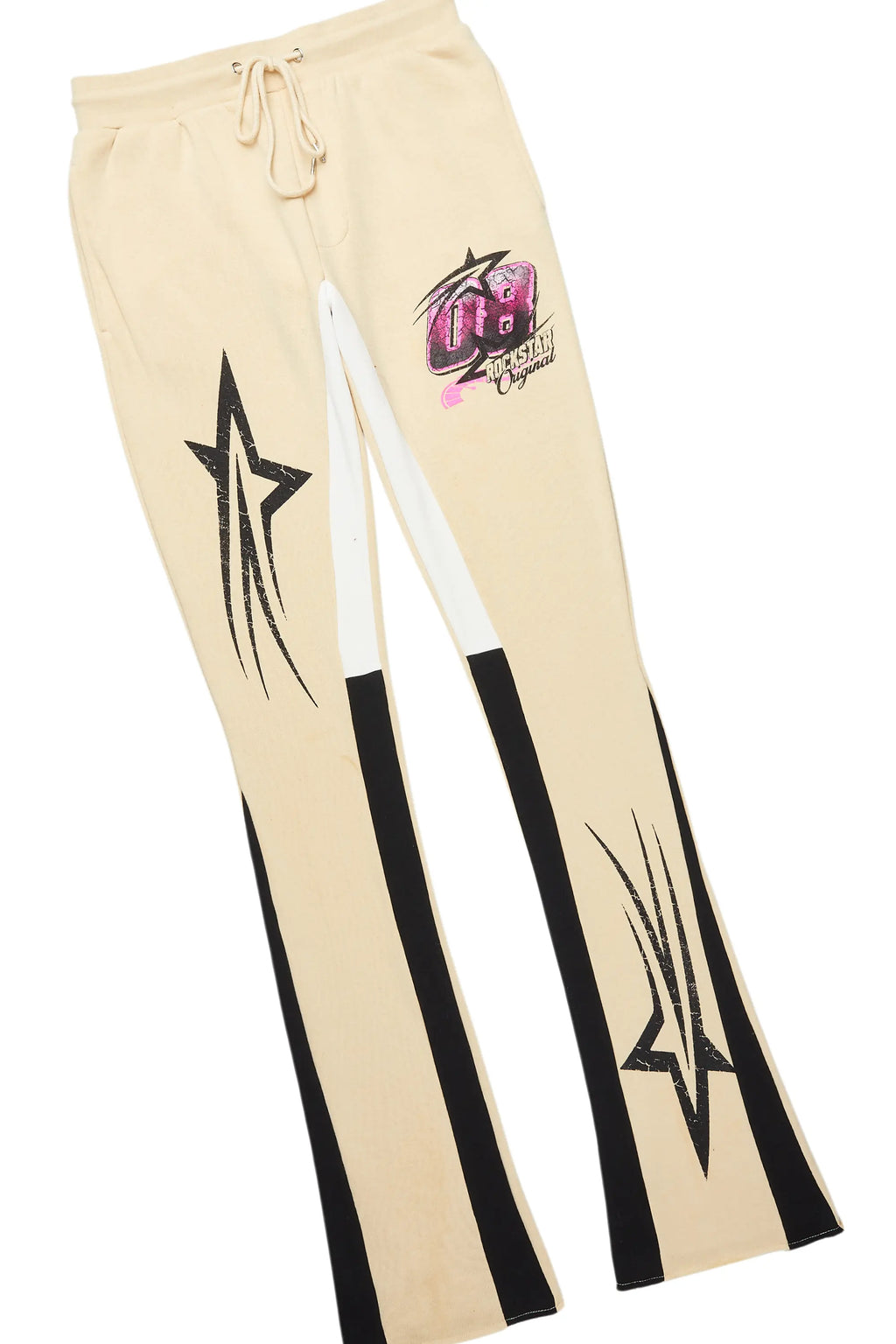 Kastell Beige Hoodie/Stack Flare Track Pant Set