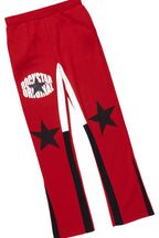 Girls Sargie Burgundy Stacked Pant Set