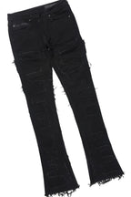 Schmear Vintage Black T-Shirt/Stacked Flare Jean Bundle