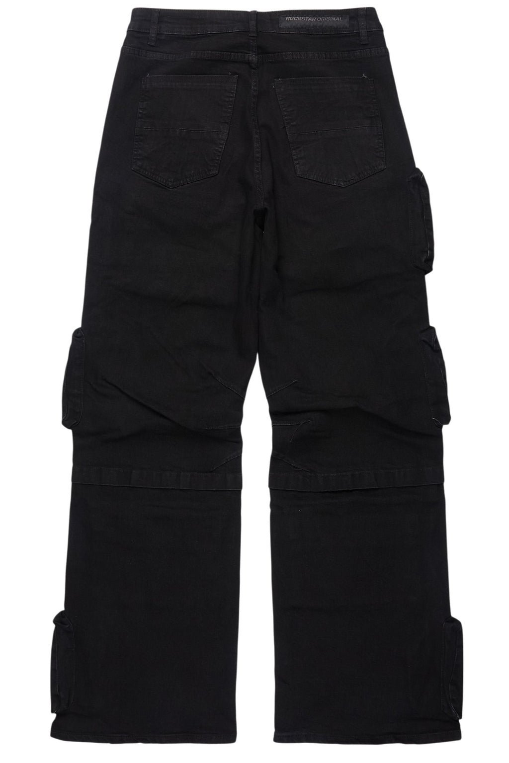 Pocketeer Black Baggy Cargo Fit Jean