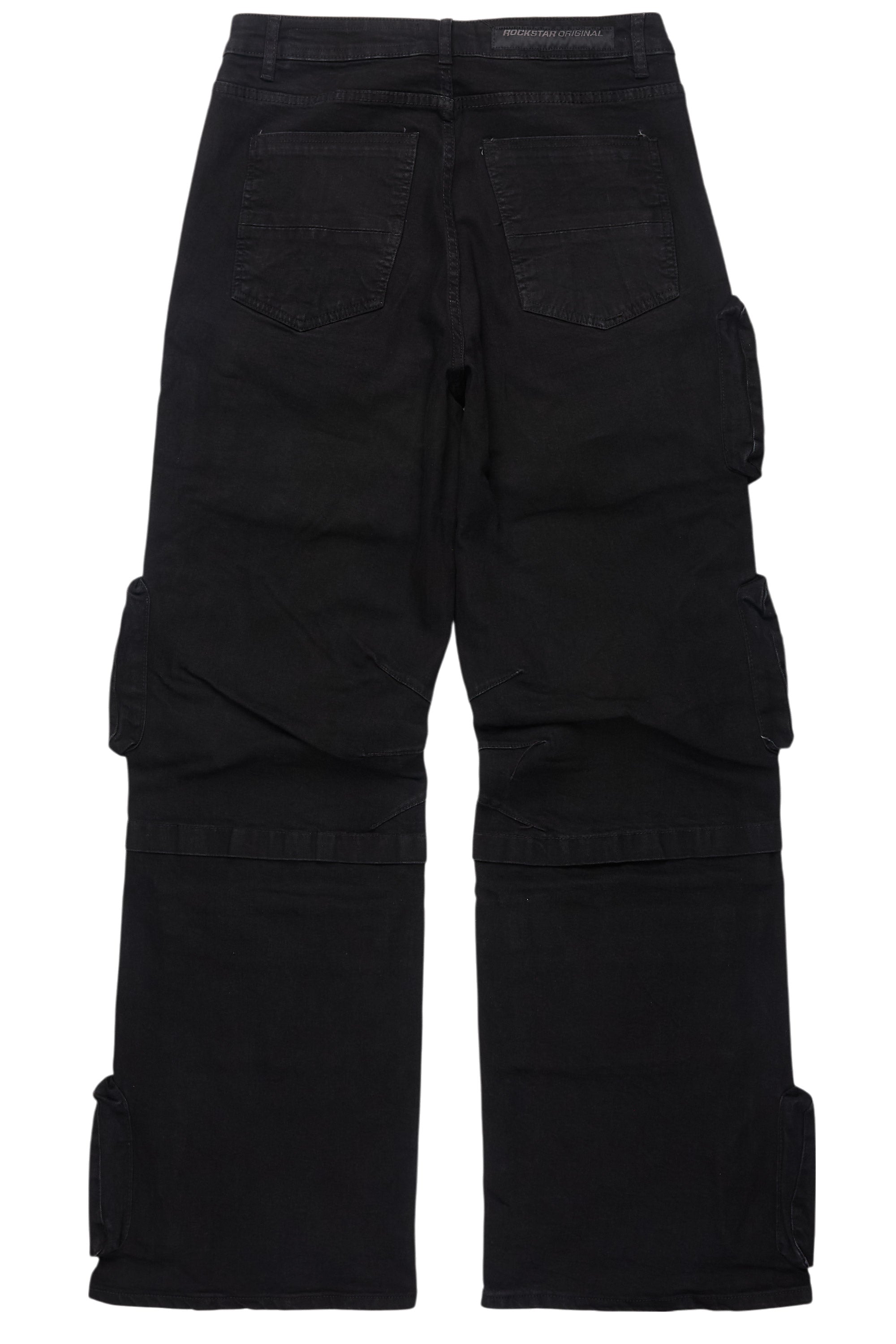 Pocketeer Black Baggy Cargo Fit Jean