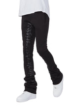 Callie Black Super Stacked Pants